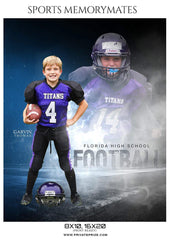 Garvin Thomas - Football Memory Mate Photoshop Template
