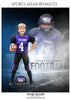 Garvin Thomas - Football Memory Mate Photoshop Template - PrivatePrize - Photography Templates