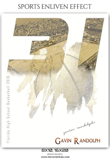 Gavin Randolph - Basketball Sports Enliven Effects Photography Template - PrivatePrize - Photography Templates