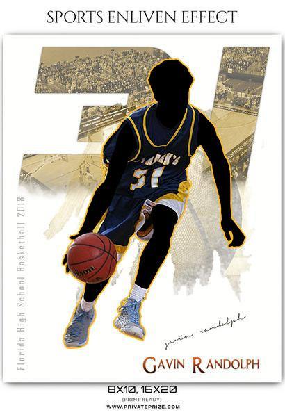 Gavin Randolph - Basketball Sports Enliven Effects Photography Template - PrivatePrize - Photography Templates