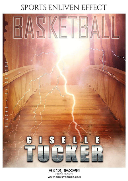 Giselle Tucker - Basketball Sports Enliven Effects Photography Template - PrivatePrize - Photography Templates