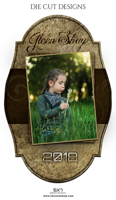 GLEEN SHAY -DIE CUT DESIGN - Photography Photoshop Template