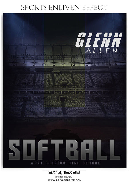 Glenn Allen Softball Sports Photography- Enliven Effects