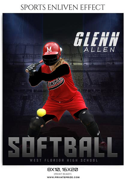 Glenn Allen Softball Sports Photography- Enliven Effects