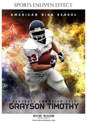 Grayson Timothy - Football Sports Enliven Effects Photography Template