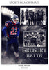 Gregory Keith Football- Sports Memory Mate Photoshop Template - Photography Photoshop Template
