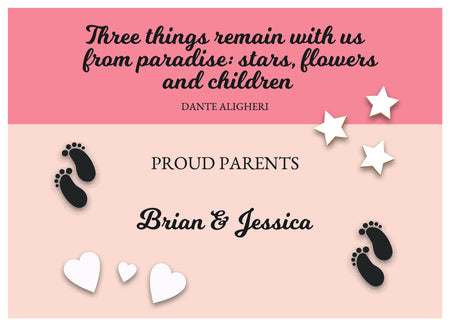 New Born Announcement - Photography Photoshop Template