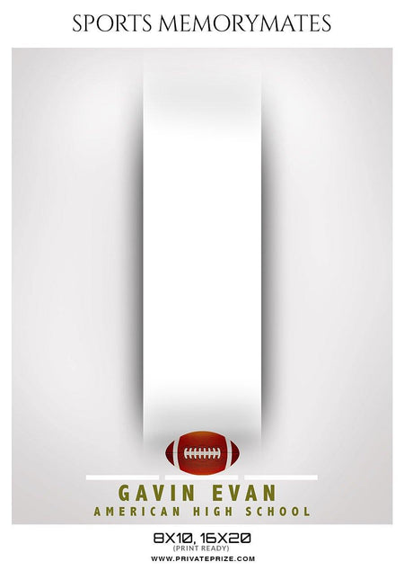 Gavin Evan - Football Memory Mate Photoshop Template - PrivatePrize - Photography Templates