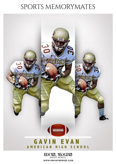Gavin Evan - Football Memory Mate Photoshop Template - PrivatePrize - Photography Templates