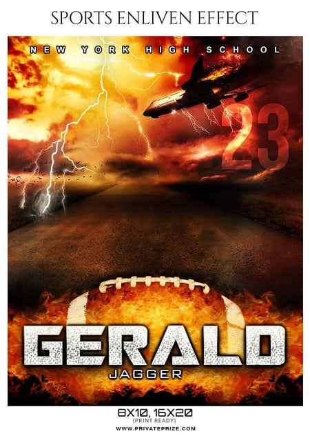 Gerald Jagger - Football Sports Enliven Effect Photography Template - PrivatePrize - Photography Templates