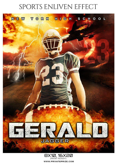 Gerald Jagger - Football Sports Enliven Effect Photography Template - PrivatePrize - Photography Templates