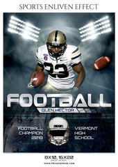 Glen Hector Football Sports Enliven Effect Photography Template