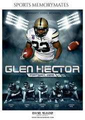 GLEN HECTOR FOOTBALL SPORTS MEMORY MATE