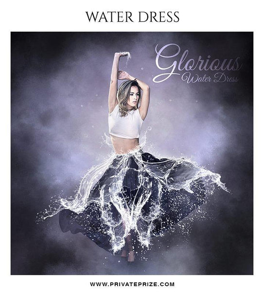 Glorious - Water dress overlays and Brushes - PrivatePrize - Photography Templates