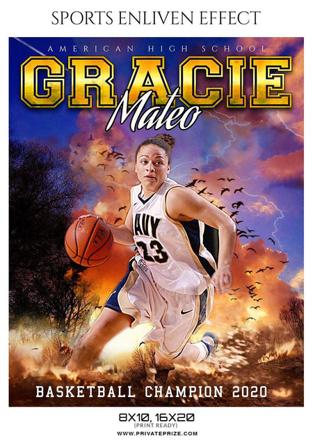 Gracis Mateo - Basketball Sports Enliven Effect Photography Template - PrivatePrize - Photography Templates