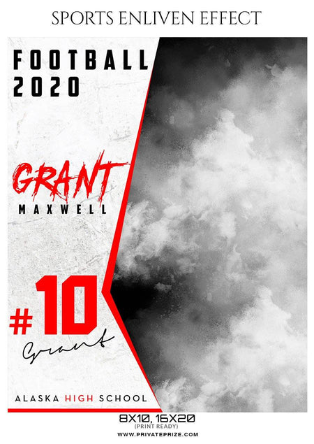 Grant Maxwell - Football Sports Enliven Effect Photography Template - PrivatePrize - Photography Templates