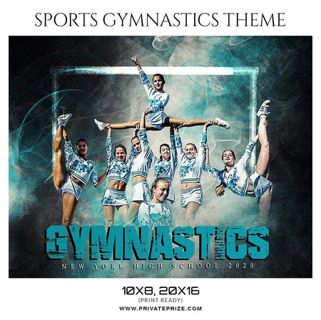 GYMNASTICS THEMED SPORTS PHOTOGRAPHY TEMPLATE - PrivatePrize - Photography Templates