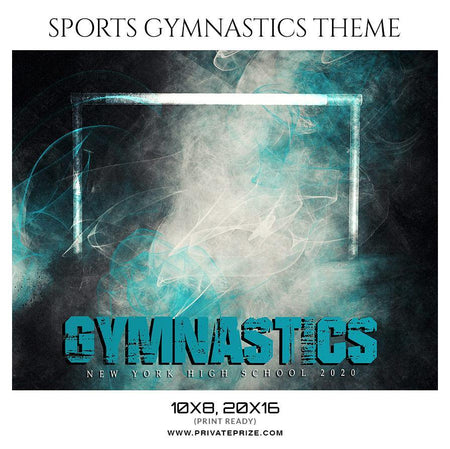 GYMNASTICS THEMED SPORTS PHOTOGRAPHY TEMPLATE - PrivatePrize - Photography Templates