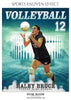 HALEY BRUCE VOLLEYBALL SPORTS PHOTOGRAPHY - Photography Photoshop Template