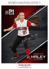 HALEY LEON SOFTBALL SPORTS ENLIVEN EFFECT - Photography Photoshop Template