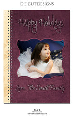 HAPPY HOLIDAYS-DIE CUT DESIGN