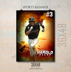 Harold Allen-Baseball-Enliven Effects Sports Banner Photoshop Template