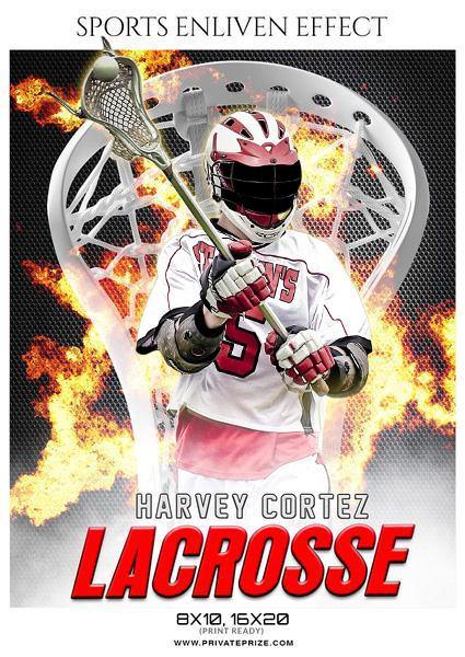 Harvey Cortez  - Lacrosse Sports Enliven Effects Photography Template - PrivatePrize - Photography Templates