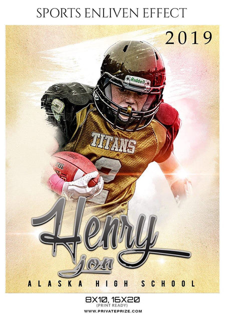 Henry Jon - Football Sports Enliven Effects Photography Template - PrivatePrize - Photography Templates