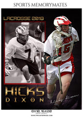 Hicks Dixson - Lacrosse Memory Mate Photography Template
