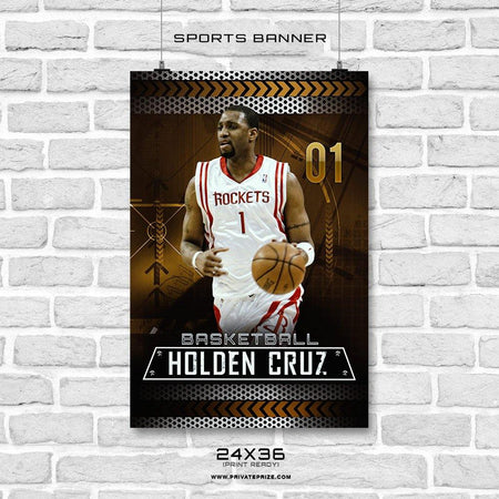 Holden Cruz - Basketball Enliven Effects Sports Banner Photoshop Template - PrivatePrize - Photography Templates