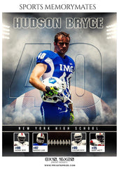 Hudson Bryce - Football  Memory Mate Photoshop Template