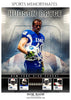 Hudson Bryce - Football  Memory Mate Photoshop Template - PrivatePrize - Photography Templates