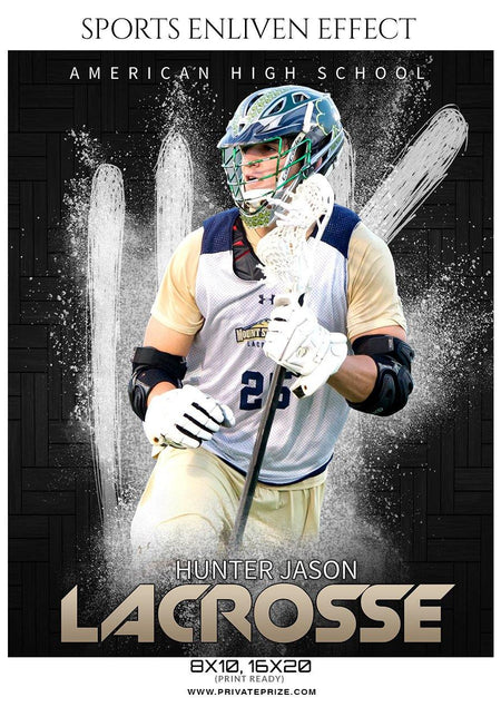 Hunter Jason - lacrosse Sports Enliven Effect Photography Template - PrivatePrize - Photography Templates