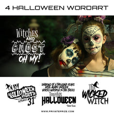 Halloween Word Art Set 2