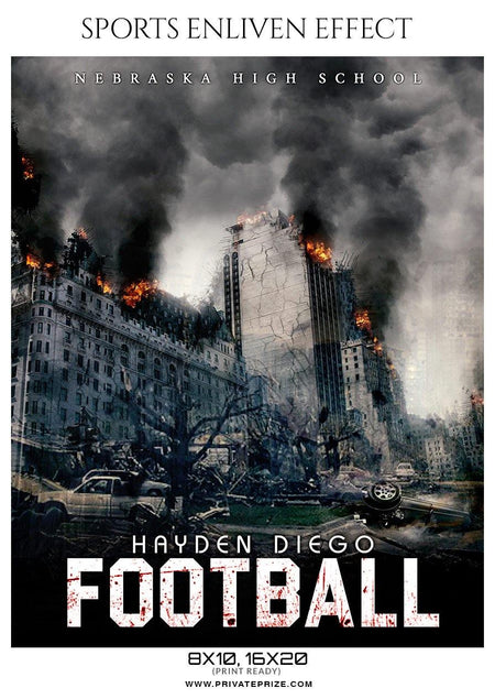 Hayden Diego- Football Sports Enliven Effect Photography Template - PrivatePrize - Photography Templates