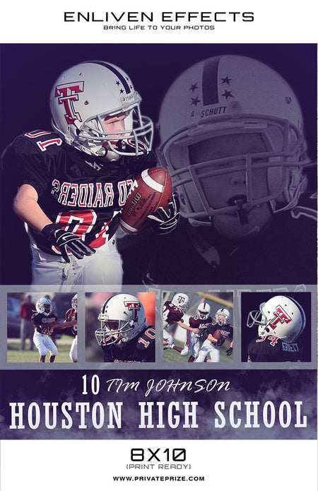 Houston Sports - Enliven Effect - Photography Photoshop Template