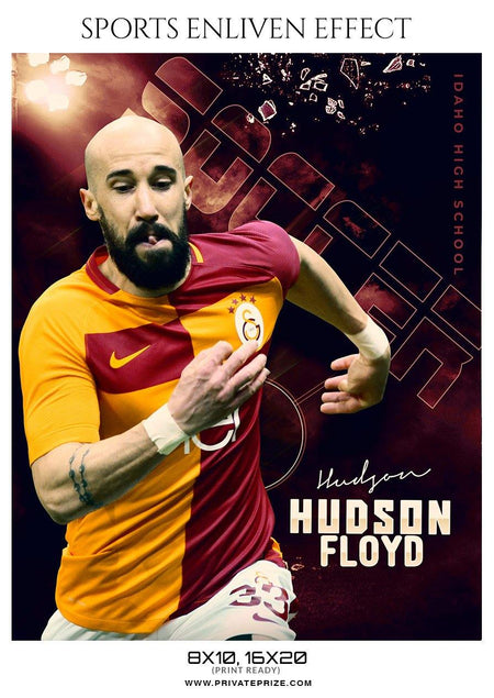 Hudson Floyd - Soccer Sports Enliven Effect Photography Template - PrivatePrize - Photography Templates
