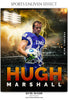 Hugh Marshall - Football Sports Enliven Effects Photoshop Template - Photography Photoshop Template