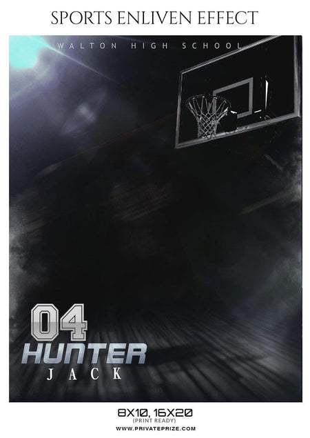 Hunter Jack - Basketball Sports Enliven Effect Photography Template - PrivatePrize - Photography Templates