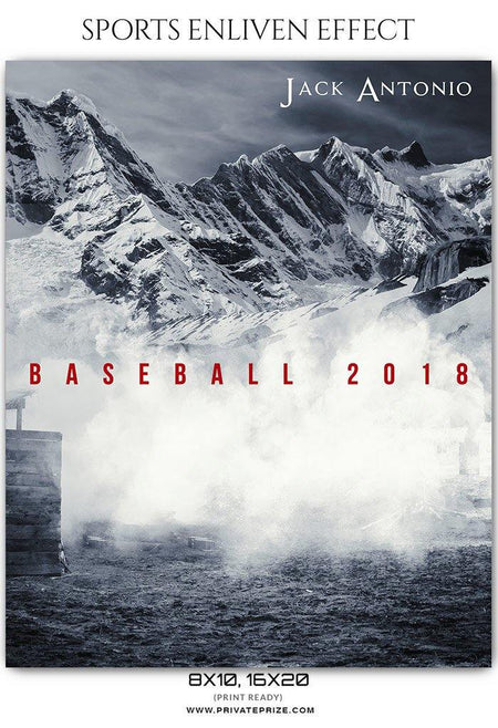 Jack Antonio - Baseball Sports Enliven Effects Photography Template - PrivatePrize - Photography Templates