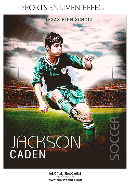 JACKSON CADEN-SOCCER- SPORTS ENLIVEN EFFECT - Photography Photoshop Template