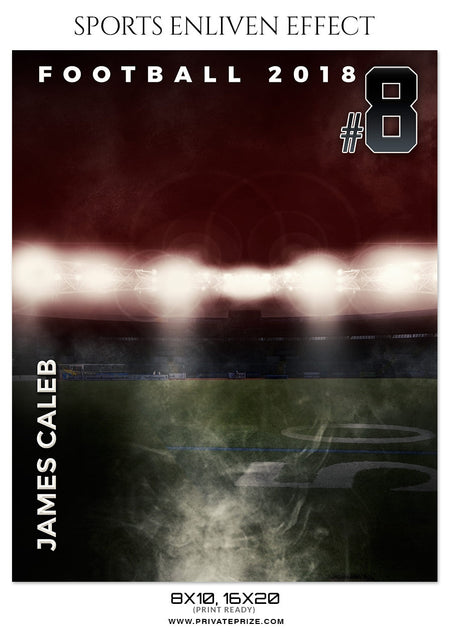 JAMES CALEB-FOOTBALL- SPORTS ENLIVEN EFFECT - Photography Photoshop Template