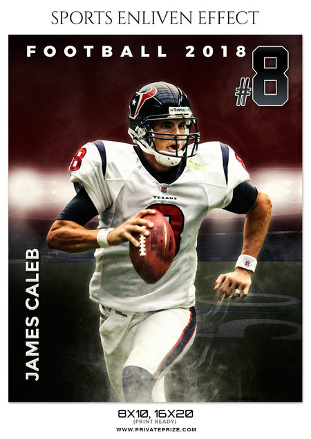 JAMES CALEB-FOOTBALL- SPORTS ENLIVEN EFFECT - Photography Photoshop Template