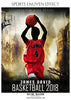 James David - Basketball Sports Enliven Effects Photography Template - Photography Photoshop Template