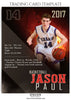 Jason Paul Sports Trading Card Template - Photography Photoshop Template