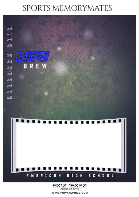 Jasper Drew - Lacrosse Memory Mate Photoshop Template - PrivatePrize - Photography Templates