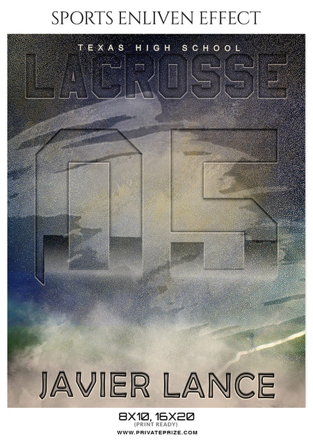 Javier Lance - Lacrosse Sports Enliven Effects Photography Template - Photography Photoshop Template