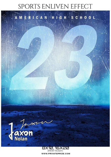 Jaxon Nolan - Football Sports Enliven Effect Photography Template - PrivatePrize - Photography Templates