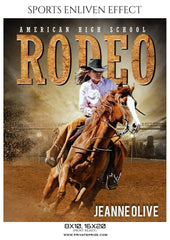 Jeanne Olive - Rodeo Sports Enliven Effects Photography Template