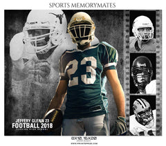JEFFERY GLENN FOOTBALL- SPORTS MEMORY MATES